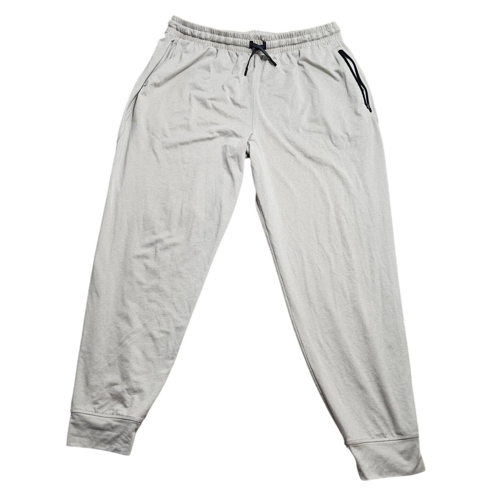 DSG Mens XL Heather Gray Performance Jogger‎ Sweatpants Zipper Pocket Training